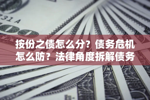 北京按份之债怎么分？债务危机怎么防？法律角度拆解债务分配与风险自保指南
