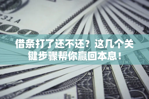 北京借条打了还不还？这几个关键步骤帮你赢回本息！