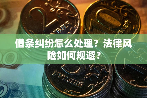 北京借条纠纷怎么处理？法律风险如何规避？